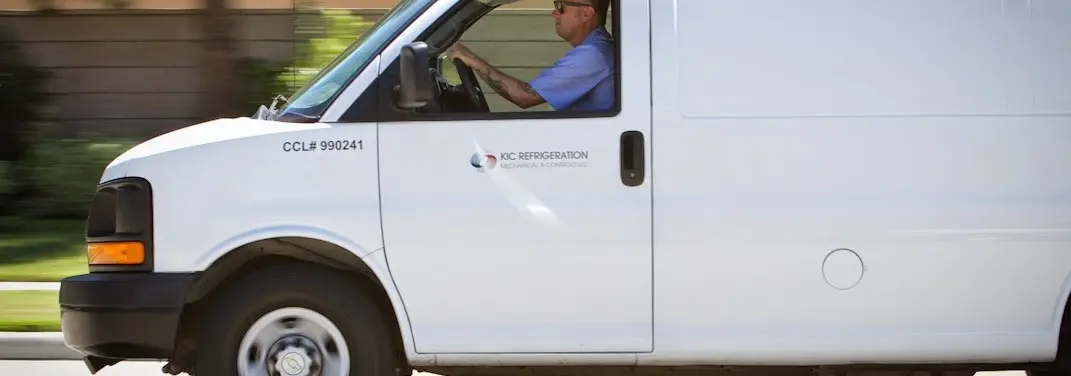 KIC Refrigeration service vehicle serving Glendale area